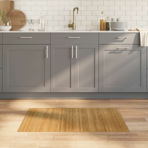 vidaXL Dywan prostokątny, naturalny, 60x100 cm, bambusowy