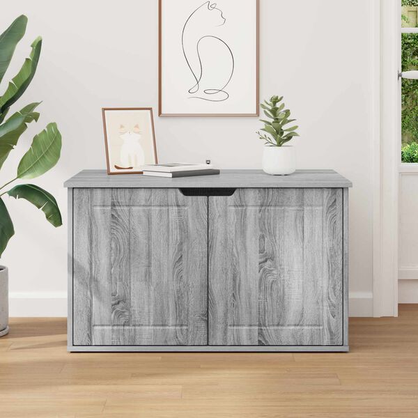 vidaXL Koty Dom Szary Sonoma 85 x 55 x 50,5 cm Materiał drewnopochodny