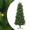 vidaXL Choinka z 300 diodami LED z podstawą Zielony 240 cm PE