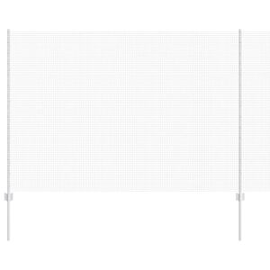 vidaXL Ogrodzenie z słupkiem Srebrny 1,5 x 10 m Stal