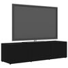vidaXL Szafka pod TV, czarna, 120x34x30 cm, materiał drewnopochodny