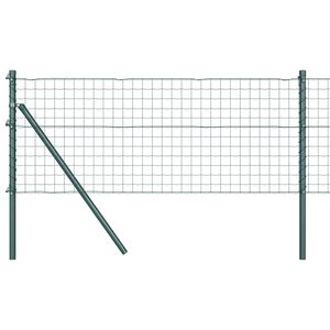 vidaXL Euro Fence Ground Fix 10 x 0,6 m Stal pokryta PVC zielony