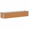 vidaXL Podniesiona rabata ogrodowa 195 x 50 x 36 cm Stal Galwanizowana