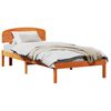 vidaXL Ramka ł&oacute;żka Woskowy Brąz 80 x 200 cm Lite drewno sosnowe