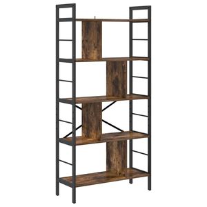 vidaXL P&oacute;łka na książki 9 poziomy 75 x 30 x 156 cm Drewno inżynieryjne