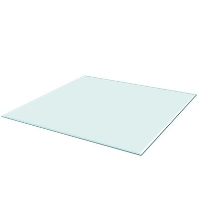 vidaXL Blat stołu szklany, kwadratowy 700x700 mm
