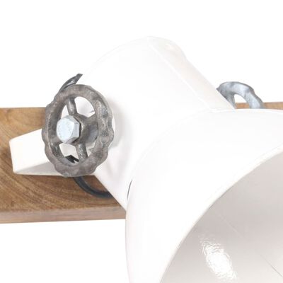 vidaXL Industrialna lampa ścienna, biała, 90x25 cm, E27