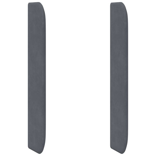 vidaXL Ucho Głowy Szary 80 x 16 x 4 cm Aksamit