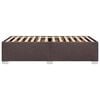 vidaXL Rama ł&oacute;żka bez materaca, ciemnobrązowa, 100x200 cm, tkaniną