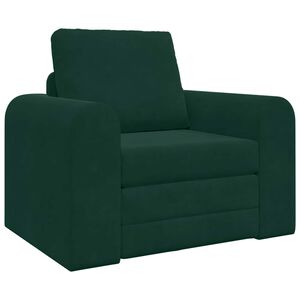vidaXL Sofa Bed Ciemna zieleń 98 x 71 x 83 cm Aksamit