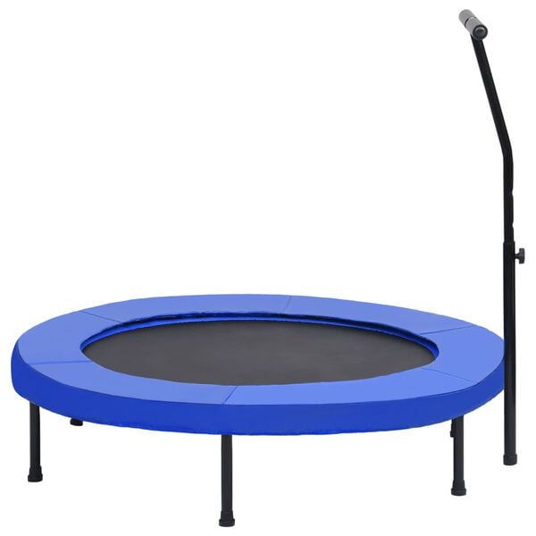 vidaXL Trampolina fitness z uchwytem i nakładką ochronną, 122 cm