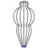 vidaXL Świecący sopel świąteczny 320 LED Wielokolorowy śr. 40 x 75 cm