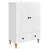 vidaXL Bufet Biały 66 x 34,5 x 95 cm Drewno inżynieryjne