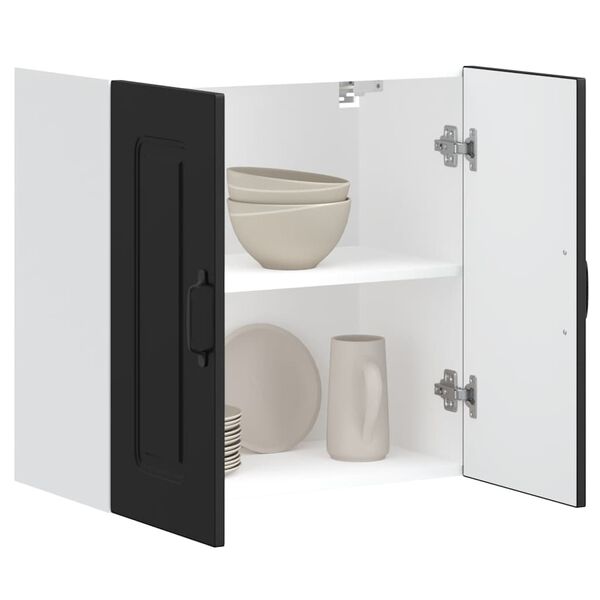 vidaXL Szafka kuchenna ścienna dolna, Kalmar, czarna