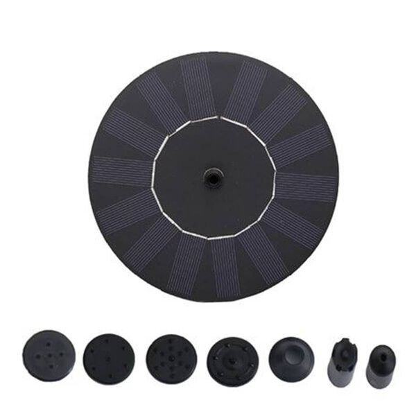 HEISSNER Fontanna z panelem solarnym i akcesoriami, 150 L/h