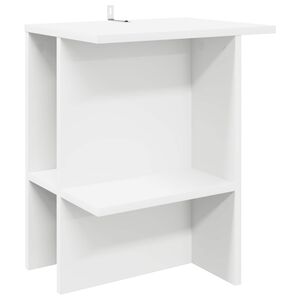 vidaXL Stolik kawowy Biały 40 x 30 x 49 cm Drewno inżynieryjne