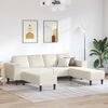 vidaXL Sofa do salonu 3 pcs Kremowy