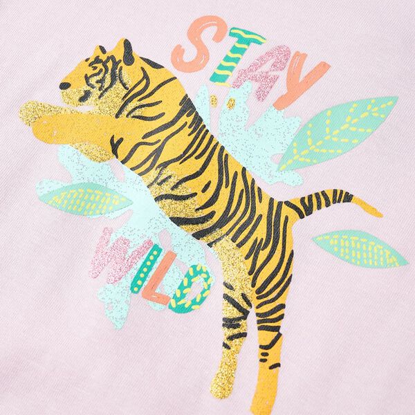 Koszulka dziecięca z krótkimi rękawami, liliowa, 92