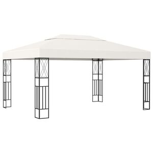 vidaXL Altana, 3 x 4 m, kremowa, tkanina