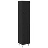 vidaXL Highboard Czarny Dąb 34,5 x 34 x 90 cm Drewno inżynieryjne