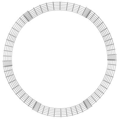 vidaXL Okrągły słup gabionowy, galwanizowana stal, Ø100x50 cm