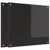 vidaXL Panel kuchenny 2 szt. Czarny 70 x 60 cm szkło hartowane