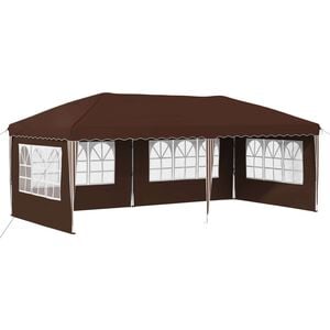 vidaXL Namiot imprezowy rozkładany 575 x 289 x 245 cm brązowy