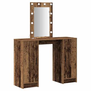 vidaXL Toaletka Brązowy 102 x 33 x 135 cm Drewno inżynieryjne