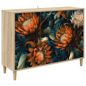 vidaXL Bufet LOCHEM Sonoma 102 x 33 x 75 cm Drewno inżynieryjne