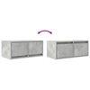 vidaXL Szafki RTV 2 szt. Beton Szary 60x31x25,5 cm Drewno klejone