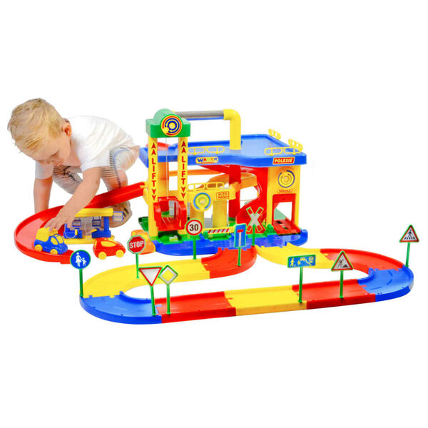 Polesie Wader 8-cz. parking zabawkowy, 3-poziomowy, 100x90x38 cm, PP