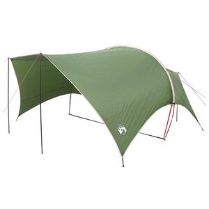 vidaXL Wodoodporny tarp do campingu zielony 550 x 400 x 230 cm