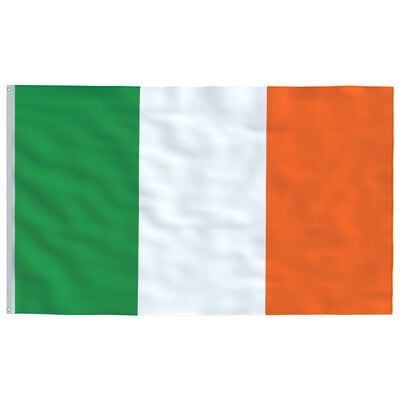 vidaXL Flaga Irlandii z aluminiowym masztem, 6,2 m
