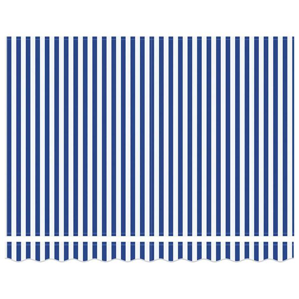 vidaXL Markiza zwijana Niebieski i biały 300 x 250 cm