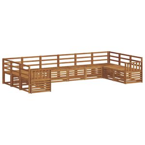 vidaXL Zestaw sofy narożnej 10 pcs Naturalny