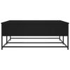 vidaXL Stolik kawowy, czarny, 100x99x40 cm, materiał drewnopochodny