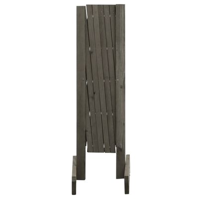vidaXL Ogrodowy płot kratkowy, szary, 120x60 cm, lite drewno jodłowe