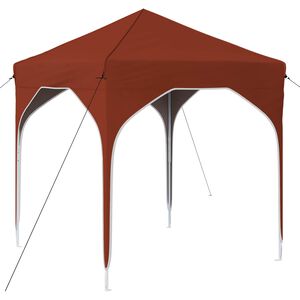vidaXL Namiot imprezowy rozkładany 194 x 194 x 245 cm terakota