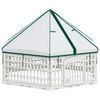 vidaXL 6-panelowy wybieg dla psa 122 x 106,5 x 82 cm Biały Składany
