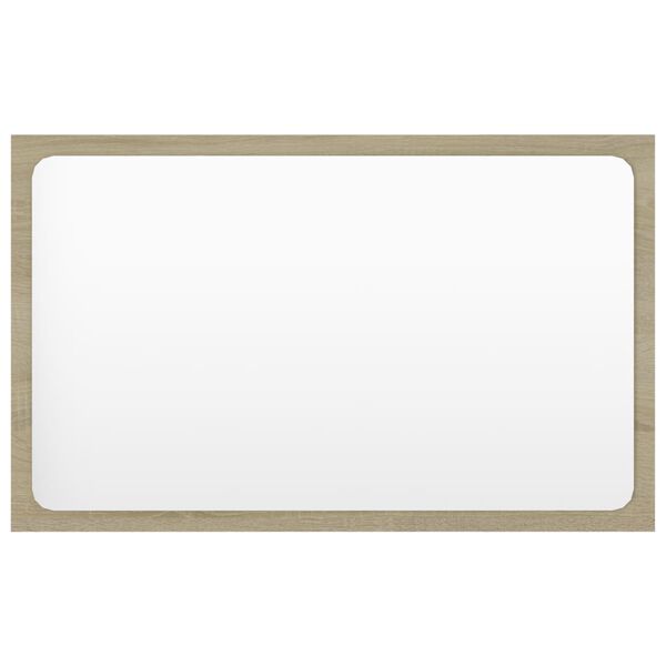 vidaXL Lustro łazienkowe, dąb sonoma, 60x1,5x37 cm, płyta wi&oacute;rowa