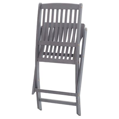 vidaXL Składane krzesła ogrodowe, 8 szt., drewno akacjowe