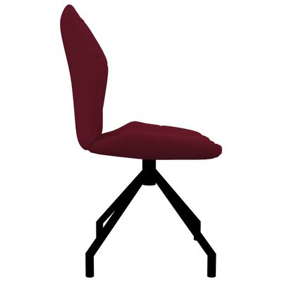 vidaXL Krzesła stołowe, 2 szt., winna czerwień, obite sztuczną skórą