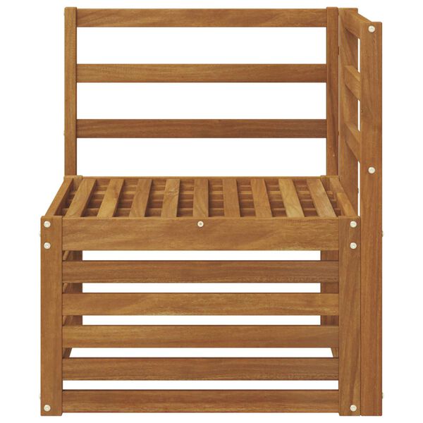 vidaXL Sofa narożna na zewnątrz Lite Drewno Akacji Naturalny