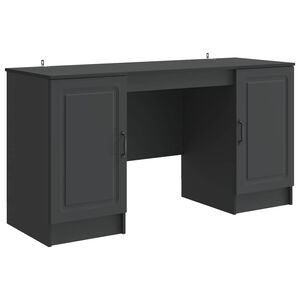 vidaXL Biurko Czarny 142,5 x 50 x 75 cm Drewno inżynieryjne