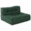 vidaXL Modułowa sofa 3 pcs Zielony tkanina