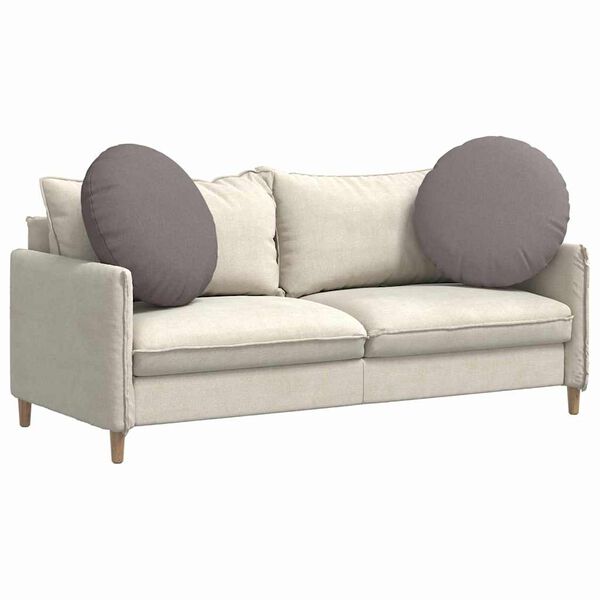 vidaXL Poduszki na siedziska 2 pcs Ciemnoszary &Oslash;60 x 21 cm tkanina