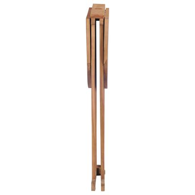 vidaXL Składany stolik barowy, 100x65x105 cm, lite drewno tekowe
