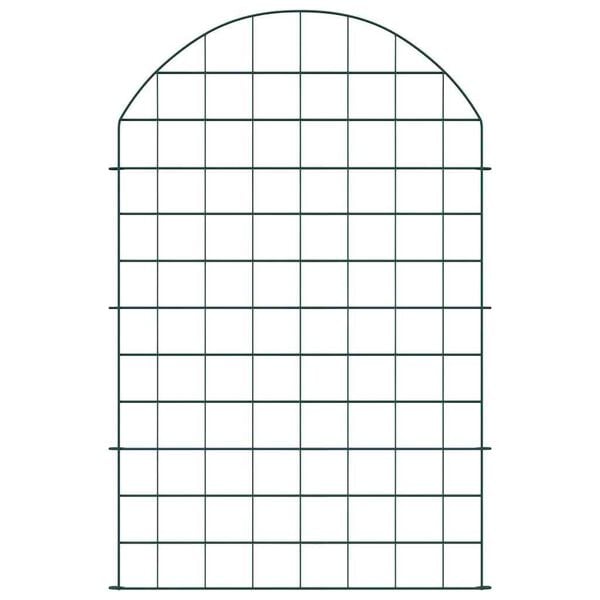 vidaXL Zestaw Ogrodzenia Stawu 8 pcs Zielony 50 x 80 cm Stal