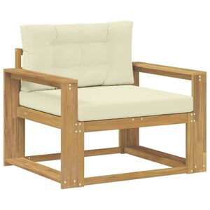 vidaXL Środkowa sofa ogrodowa Poliester Biały
