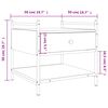 vidaXL Stolik kawowy, szary dąb sonoma, 50x50x50 cm